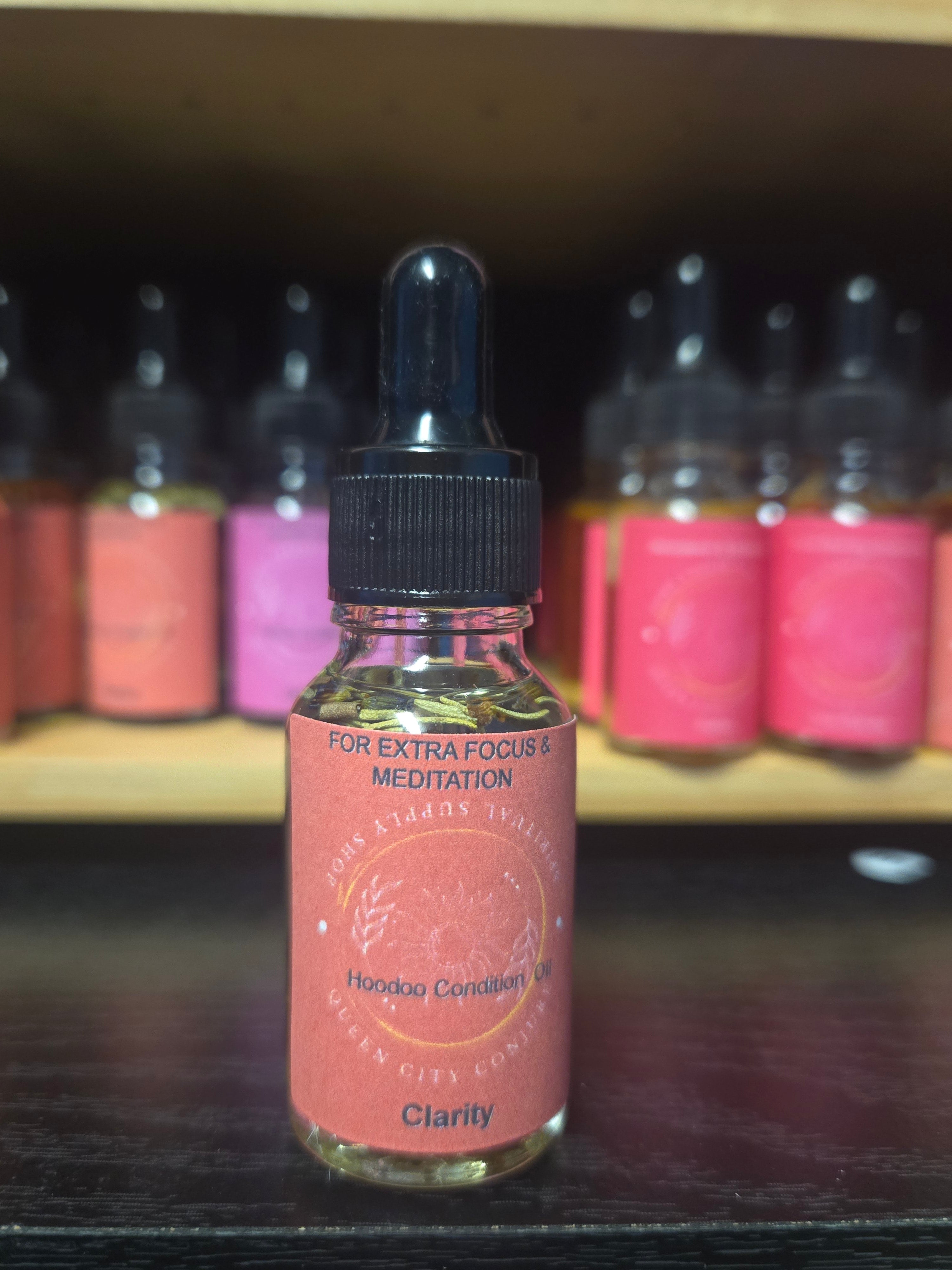 Focus & Flow Spiritual Oil - Clarity & Meditation Conjure Oil | Spiritual Oil | Wiccan Center