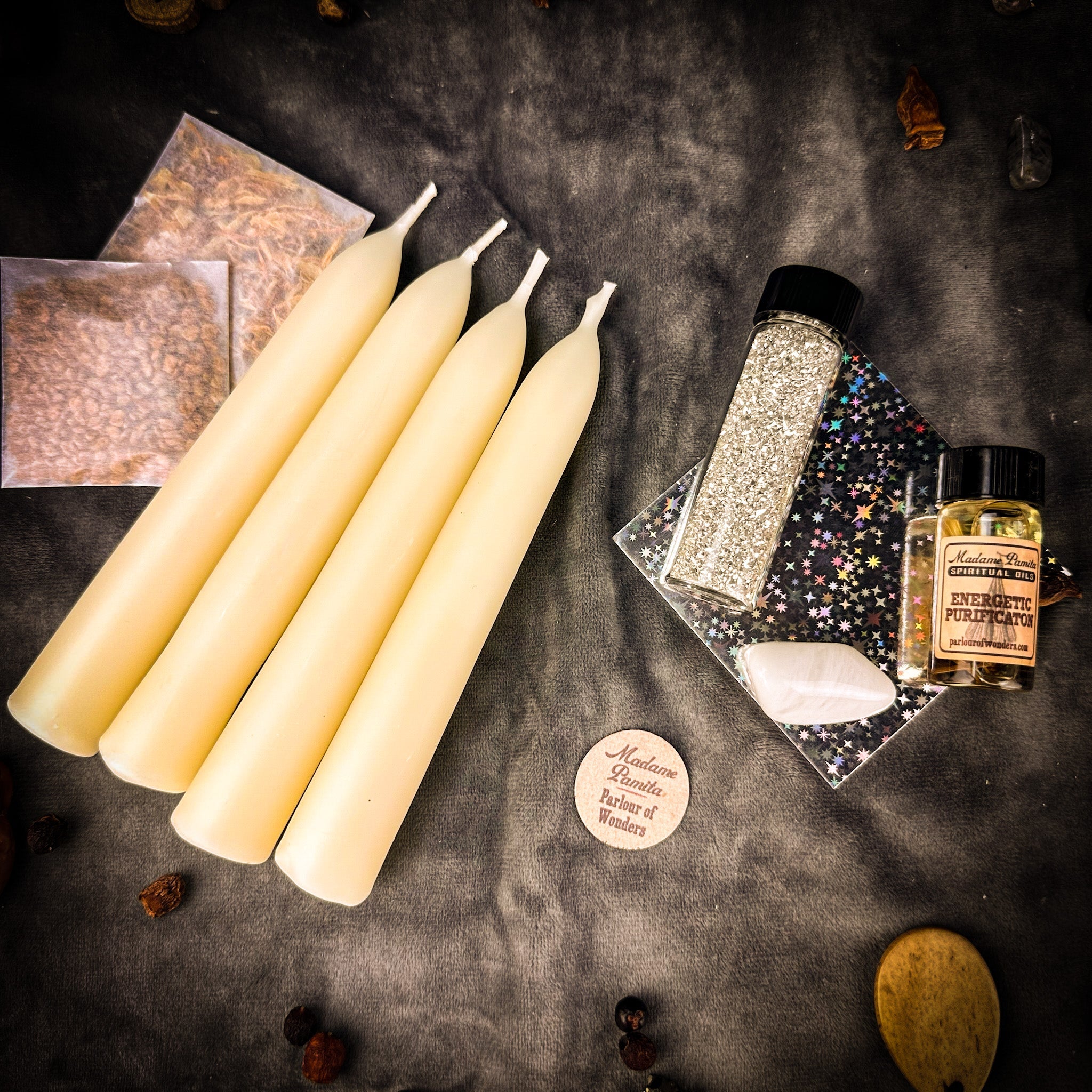 Cleansing Candle Spell Booster Pack - Add Energetic Purification to Any Candle Spell Kit | Candle Spell Booster Pack | Wiccan Center