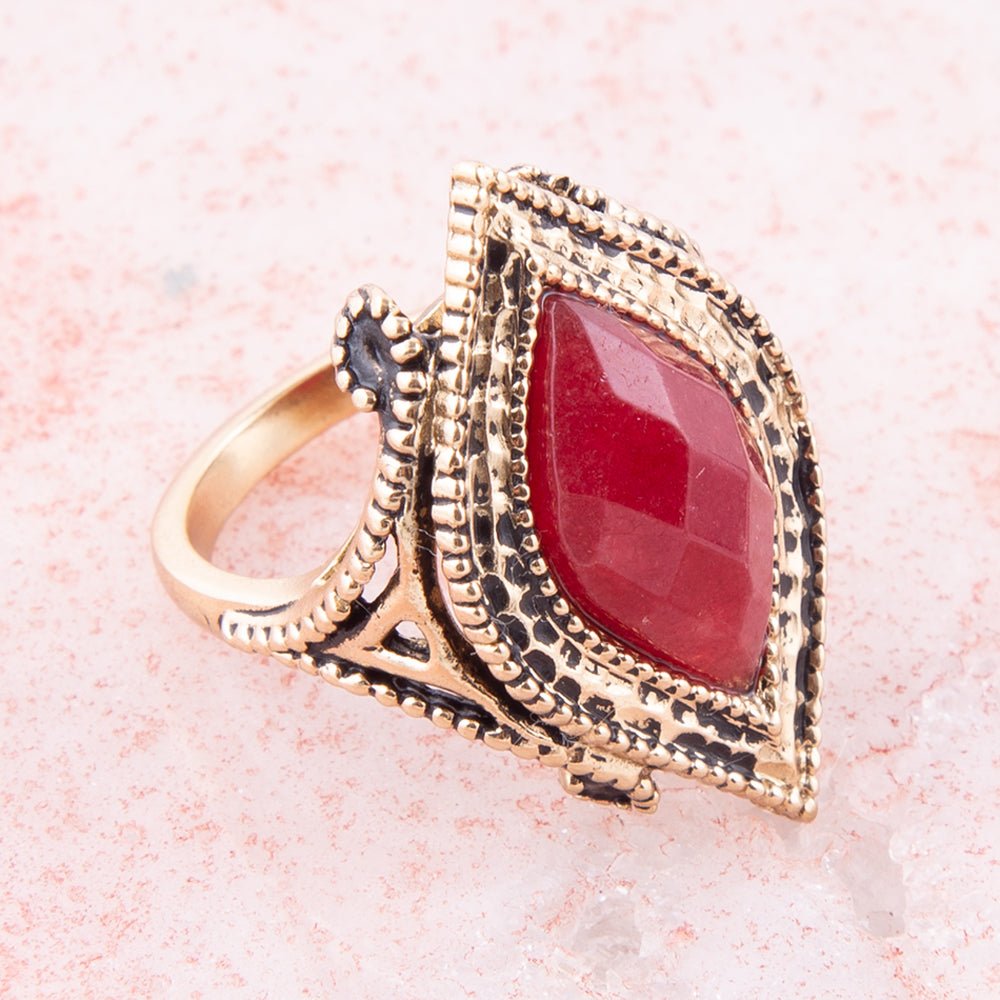 Cleopatra Bordeaux Quartz Ring | Rings | Wiccan Center