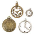 2-pk Charm - Clock | charms | Wiccan Center