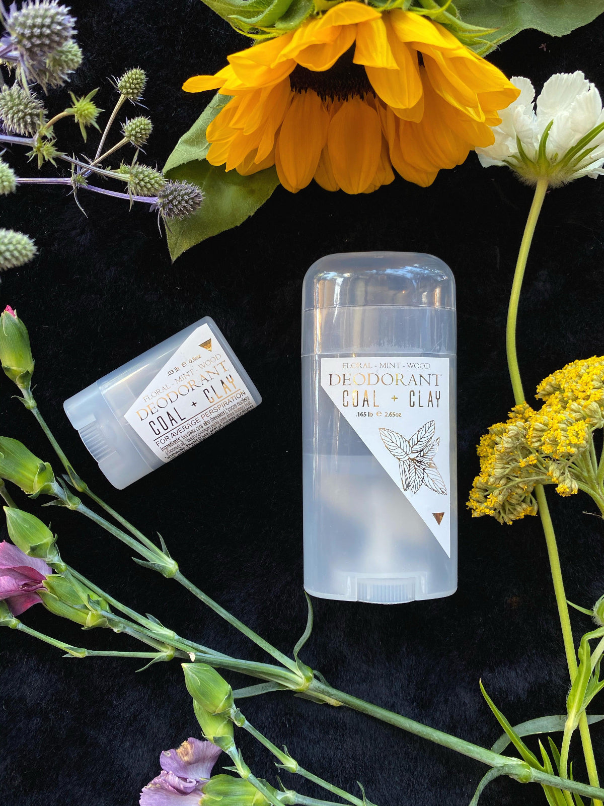 Deodorant - Coal and Clay (Floral + Mint + Wood) | Deodorant | Wiccan Center