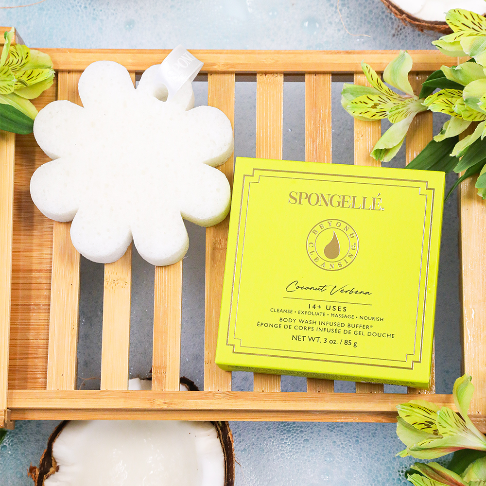 Coconut Verbena | Boxed Flower | Body Wash Infused Buffer | Wiccan Center