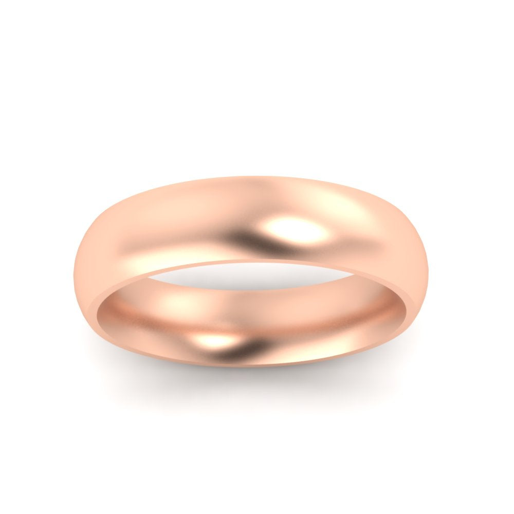 Minimalist 4mm Mens Wedding Band