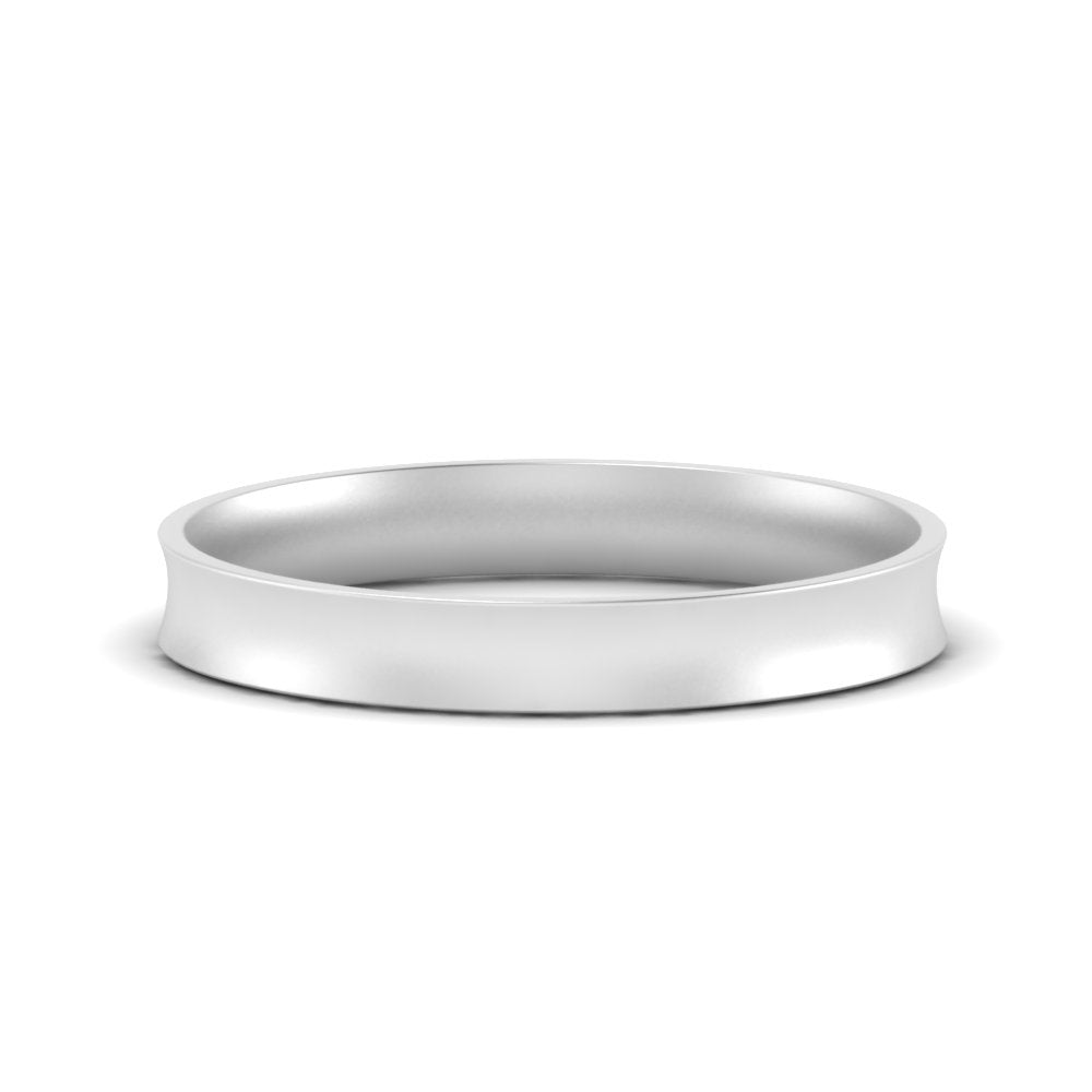 4 mm Comfort Fit Concave Mens Band