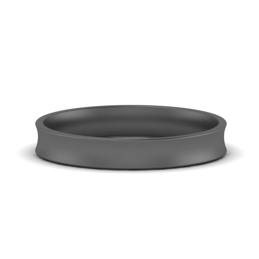 4 mm Comfort Fit Concave Mens Band