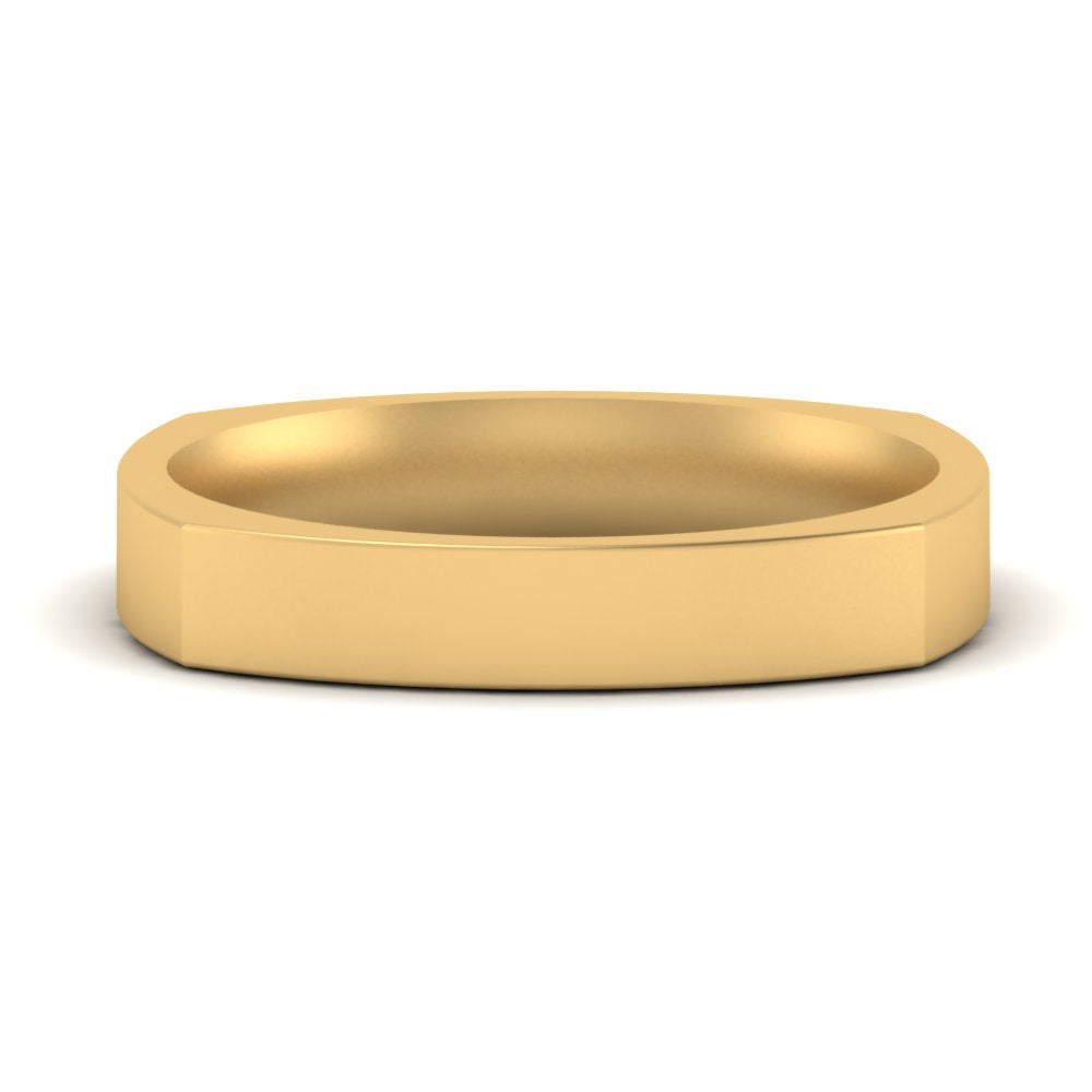Square Comfort Fit Mens Wedding Band