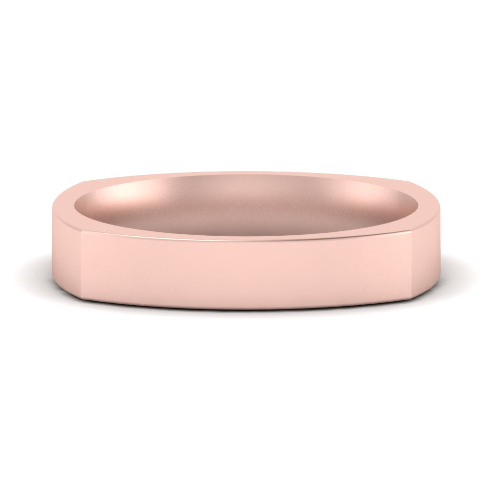 Square Comfort Fit Mens Wedding Band