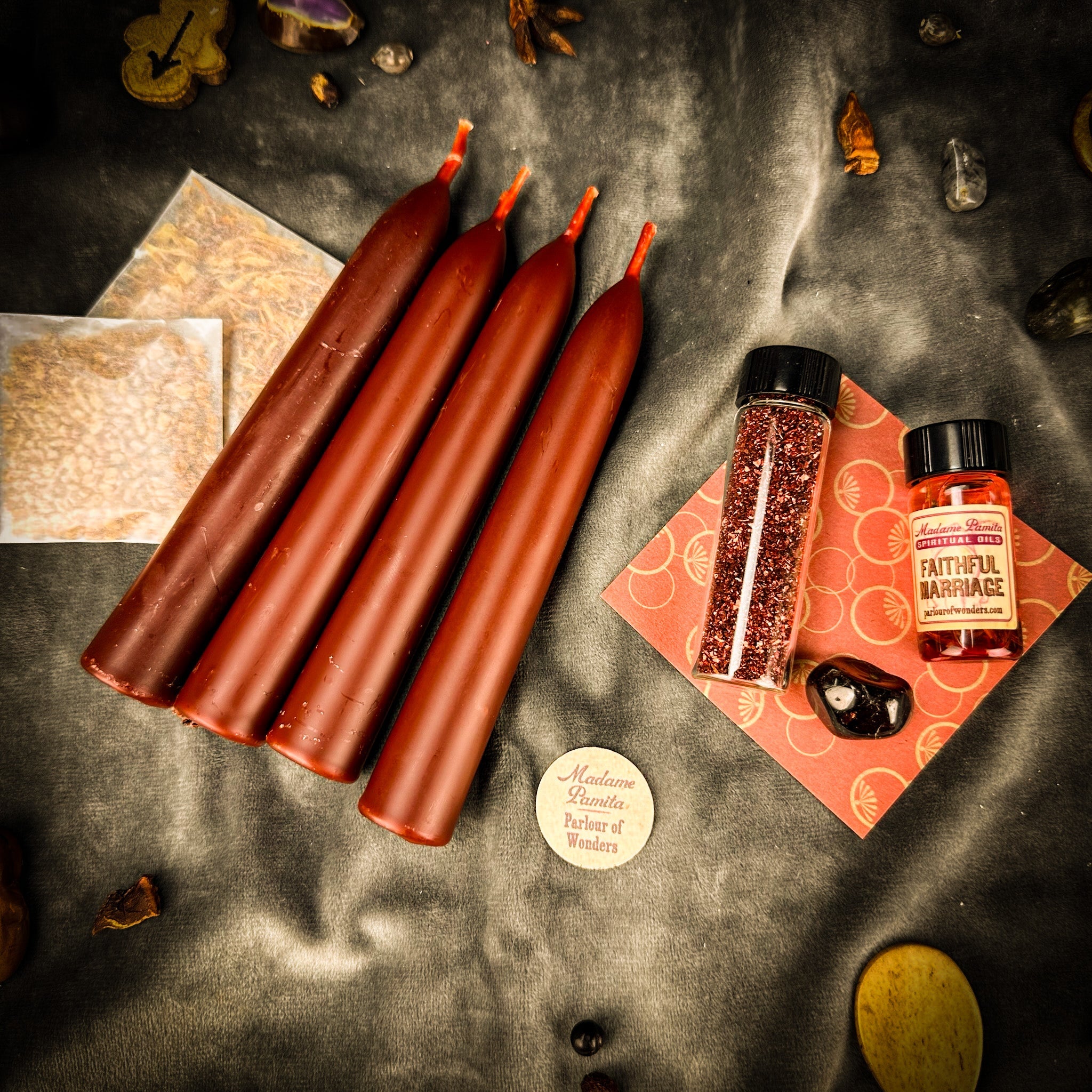 Commitment Candle Spell Booster Pack - Add Fidelity and Stability to Any Candle Spell Kit | Candle Spell Booster Pack | Wiccan Center