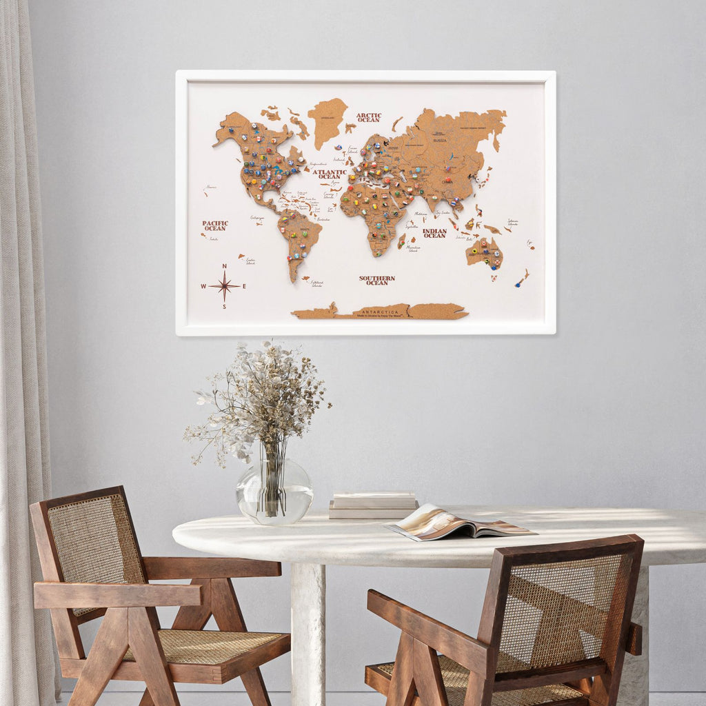 Cork Panel World Map