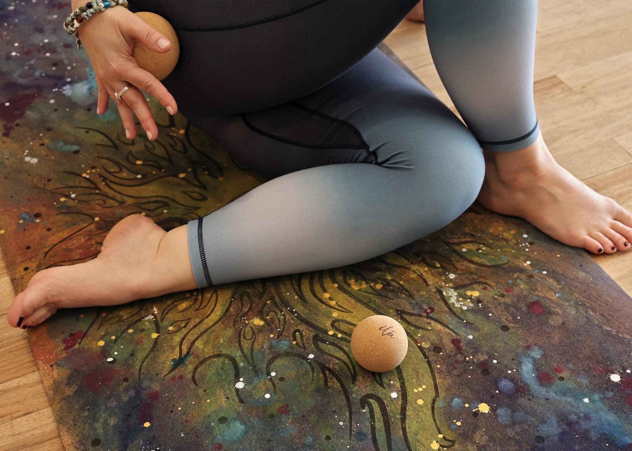 Cork Yoga Ball for Massage | Yoga Prop | Wiccan Center