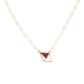 Corundum and Bronze Triangle Necklace | Necklaces | Wiccan Center