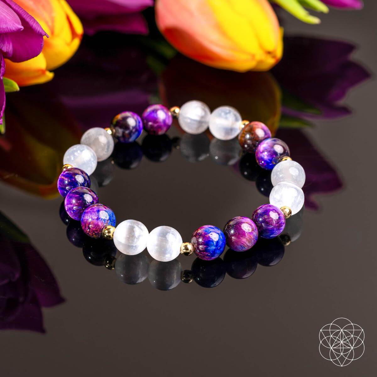 Cosmic Energy Amplifier - Galaxy Tiger’s Eye Bracelet | Bracelet | Wiccan Center