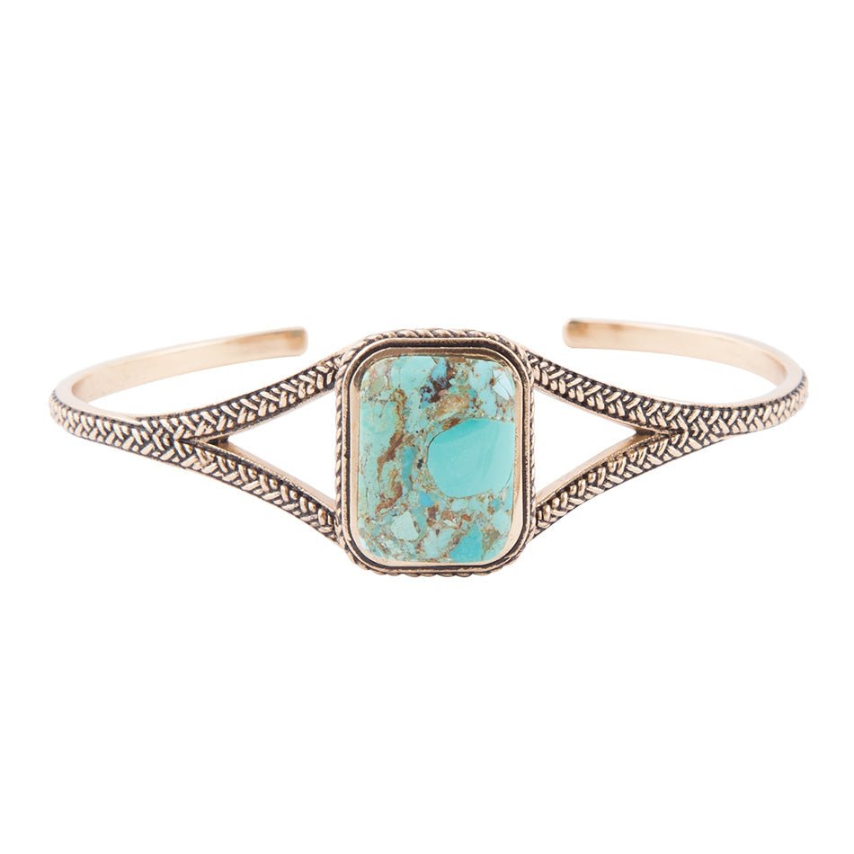 Credence Genuine Turquoise Cuff Bracelet | Bracelets | Wiccan Center