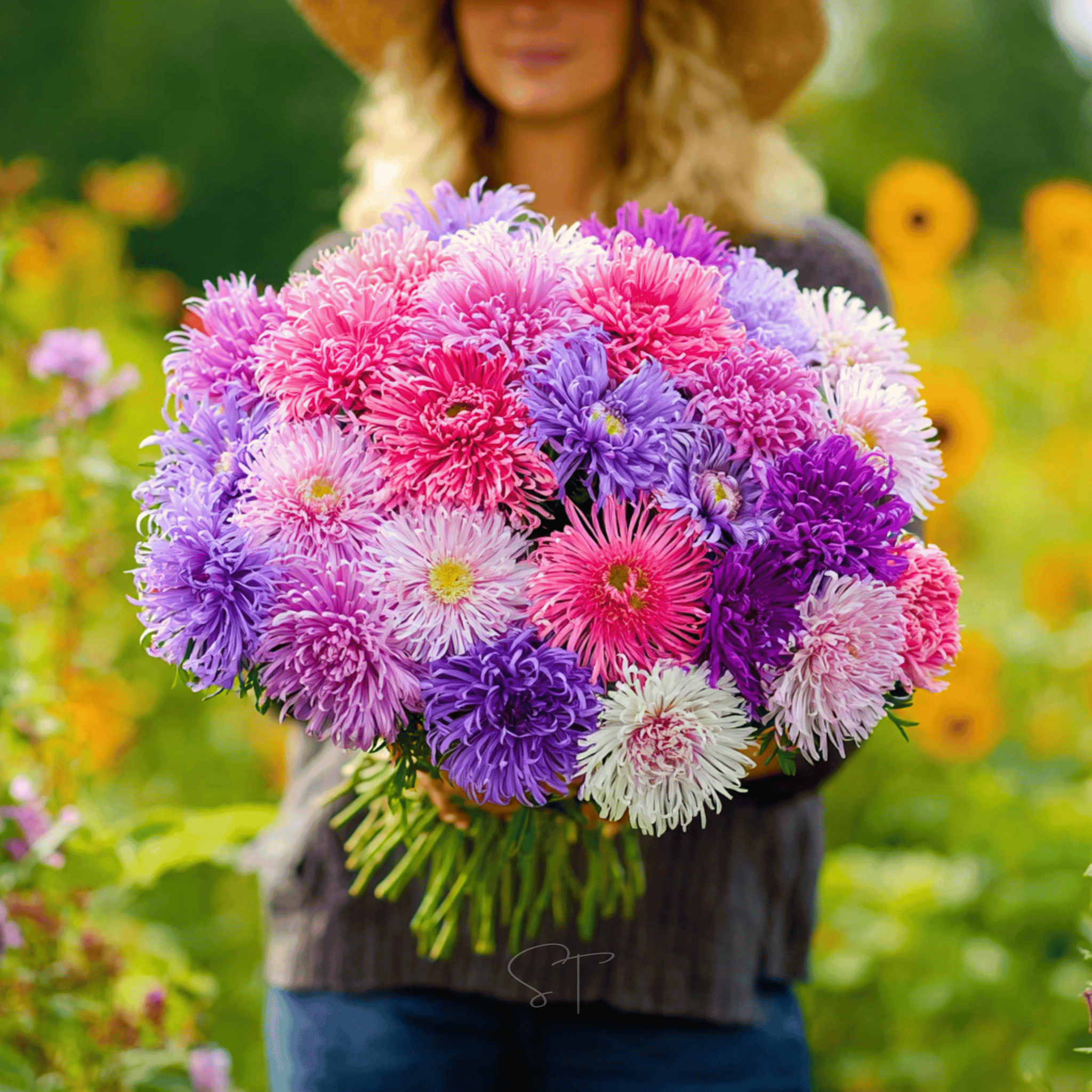 Crego Giant Aster Mix – 50 Seeds | Seeds | Wiccan Center