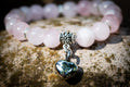 Rose Quartz Keepsake Heart Bracelet