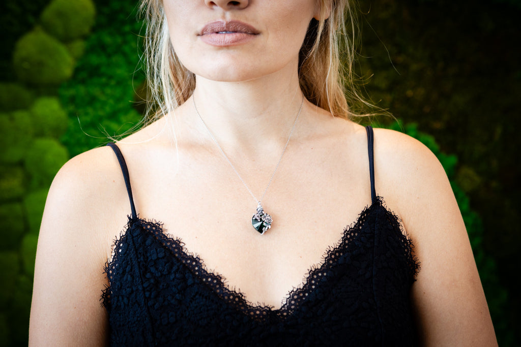 Emerald Green Cremation Necklace
