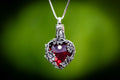 Ruby Rose Cremation Necklace | Necklace with Ashes | Wiccan Center