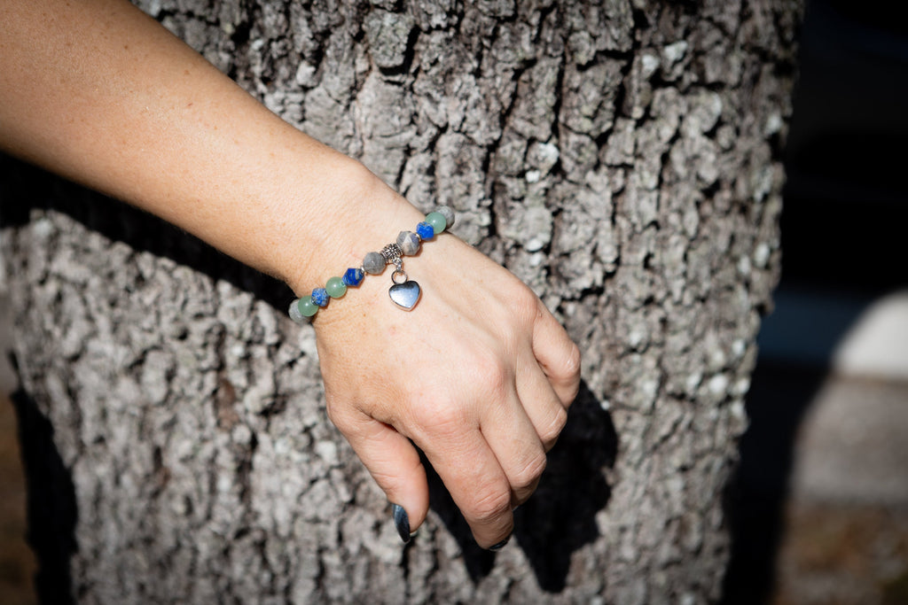 Sodalite Labradorite Aventurine Keepsake Urn Bracelet - Fill At Home