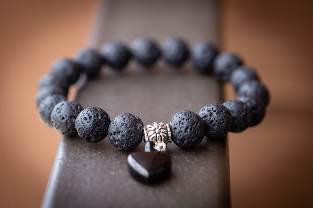 Lava Stone Keepsake Urn Bracelet - Fill At Home