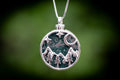 Moon and Stars Always in My Heart Moss Agate