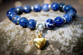 Sodalite Keepsake Urn Heart Bracelet
