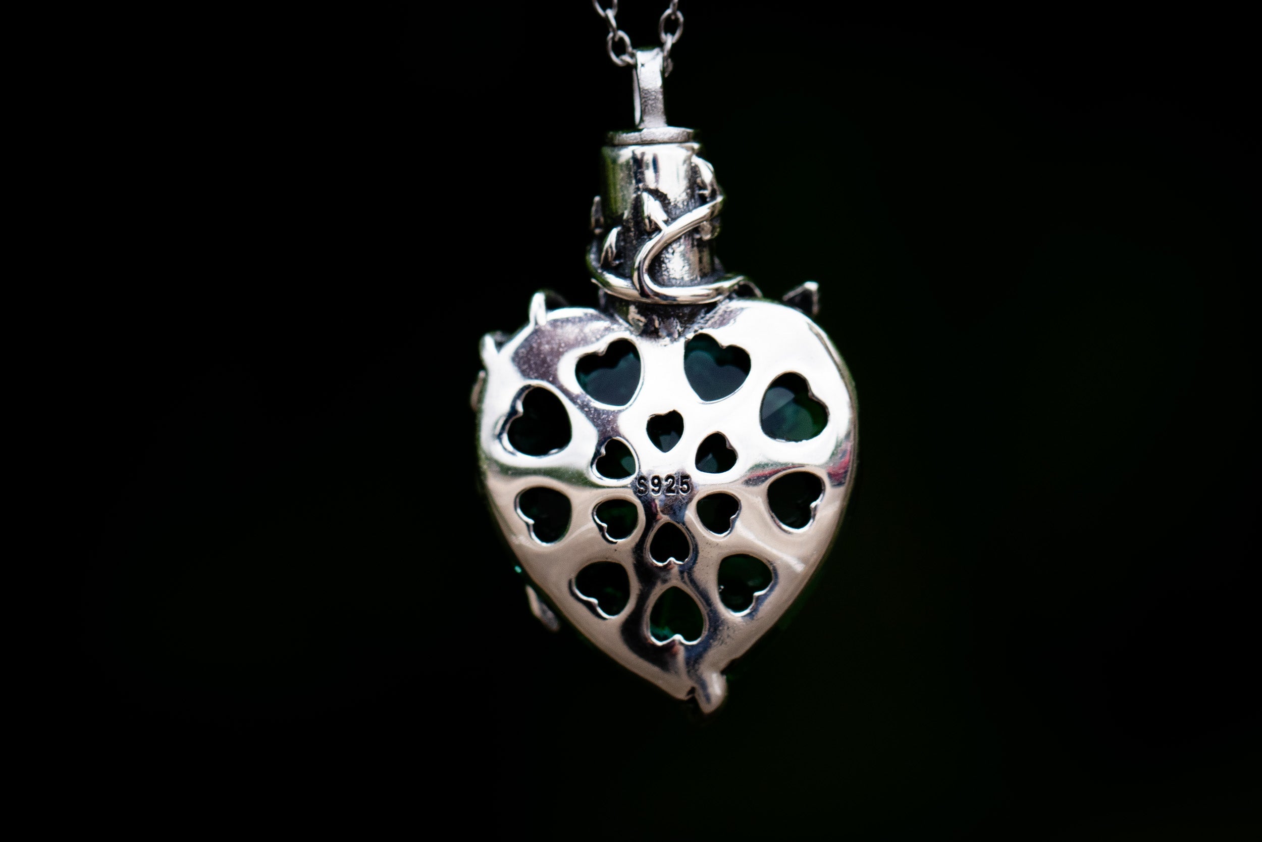 Emerald Green Cremation Necklace