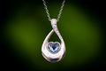Cradled Heart Cremation Necklace
