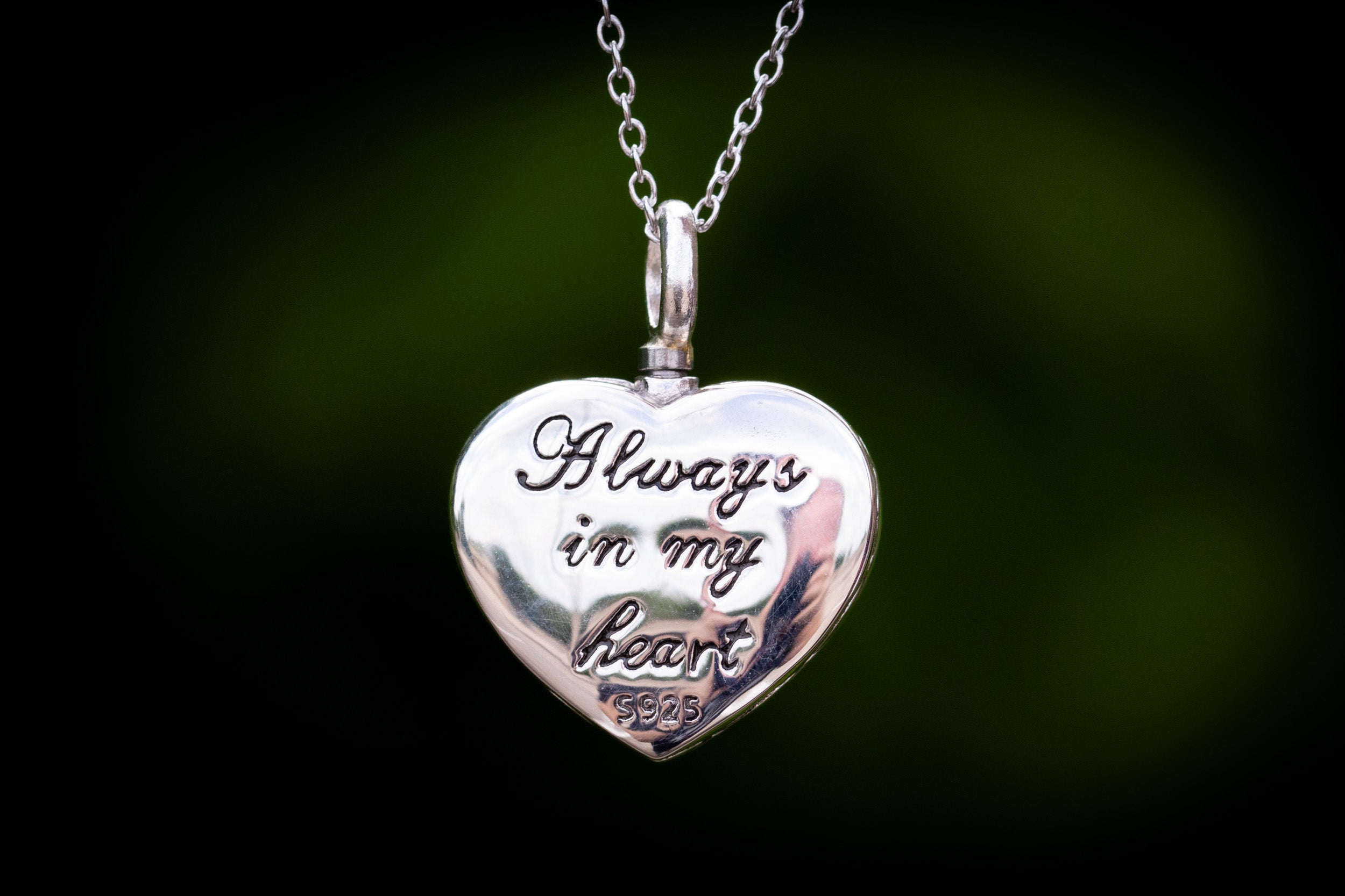 Mom and Daughter Always in My Heart Cremation Necklace