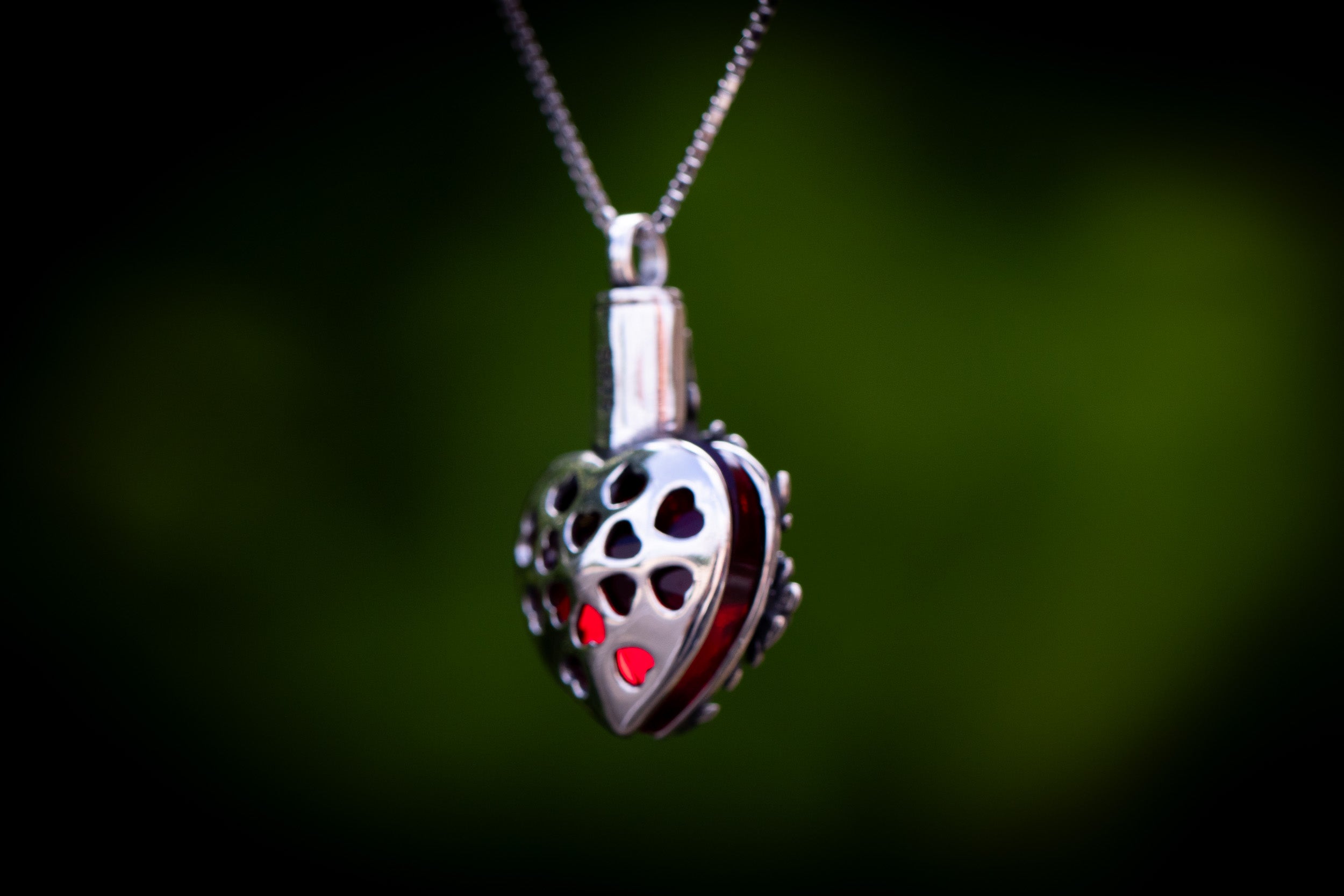 Ruby Rose Cremation Necklace | Necklace with Ashes | Wiccan Center