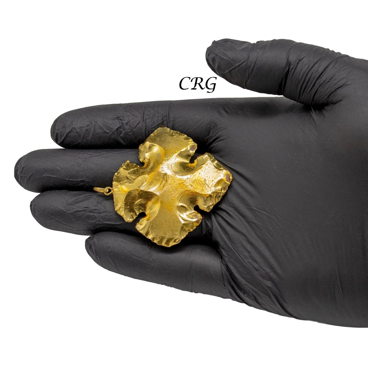 Gold Plated Cross and Arrowhead Pendants (1 To 2 Inches) (5 Pieces)