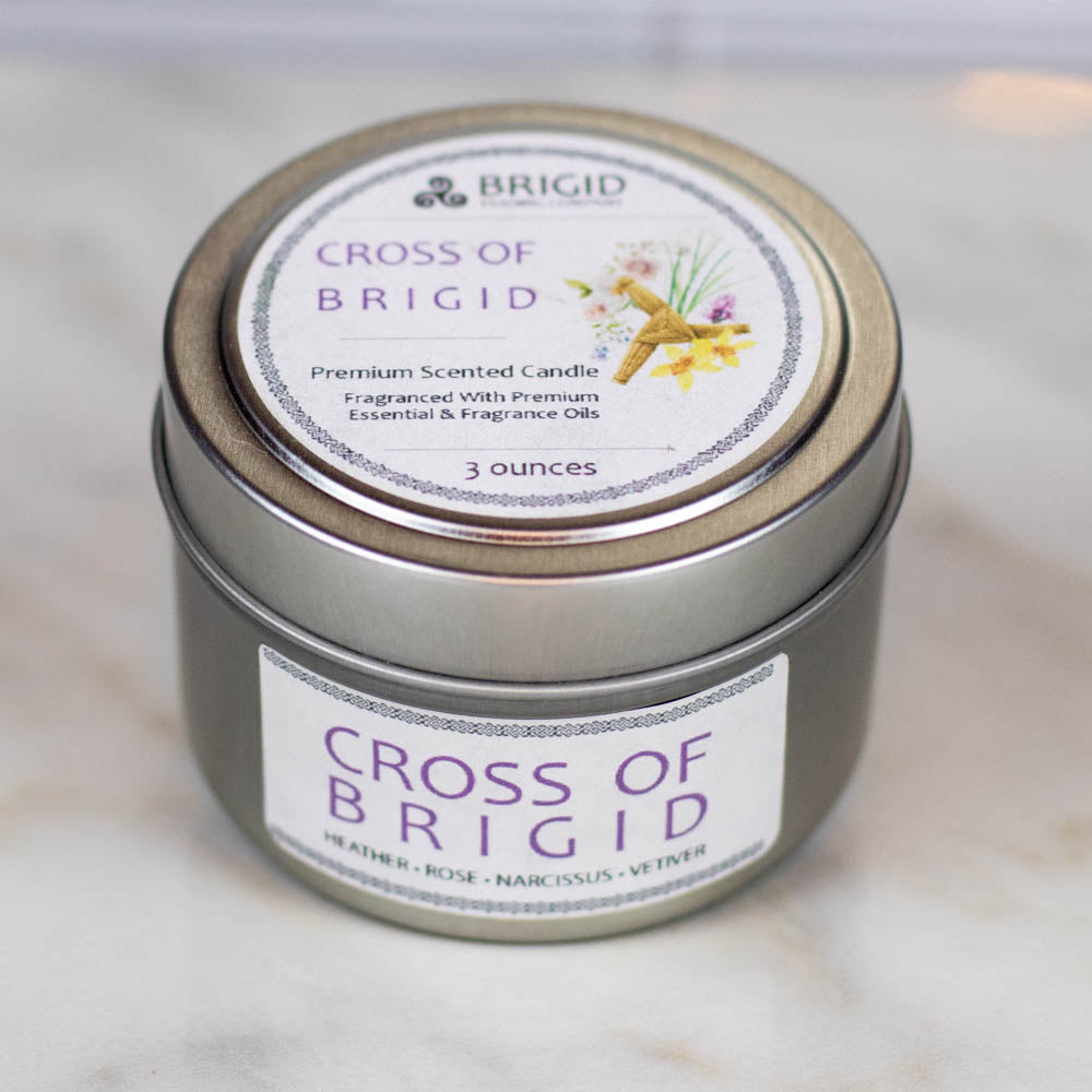 Imbolc Soy Wax Candle - Heather, Rose, Narcissus & Vetiver | Premium Scented Candle | Wiccan Center