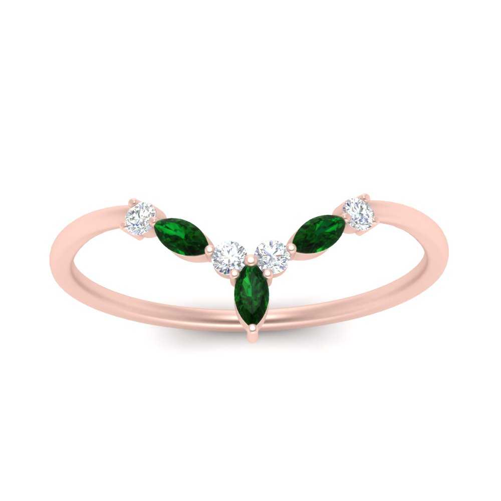 Crown Marquise And Round Band