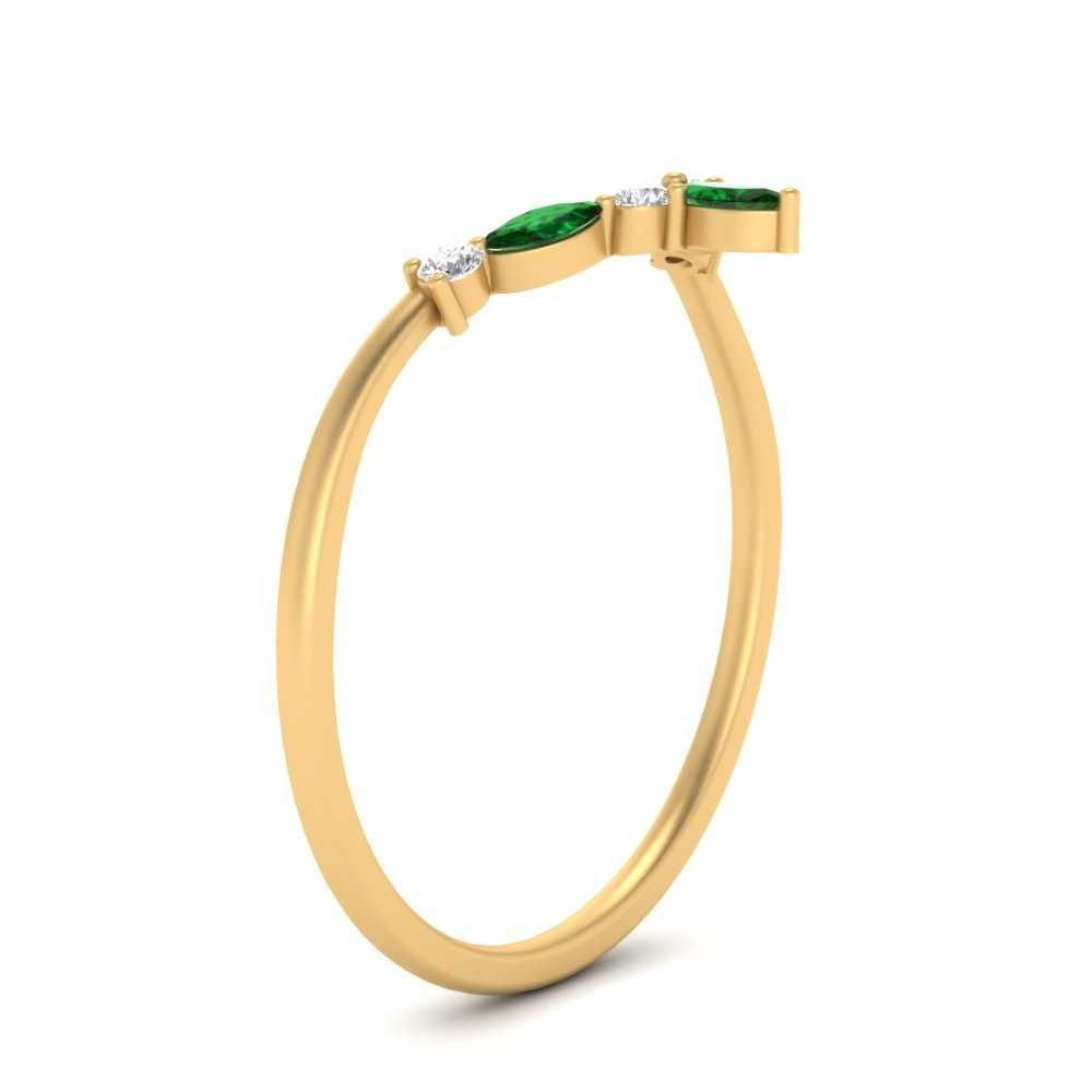 Crown Marquise And Round Band
