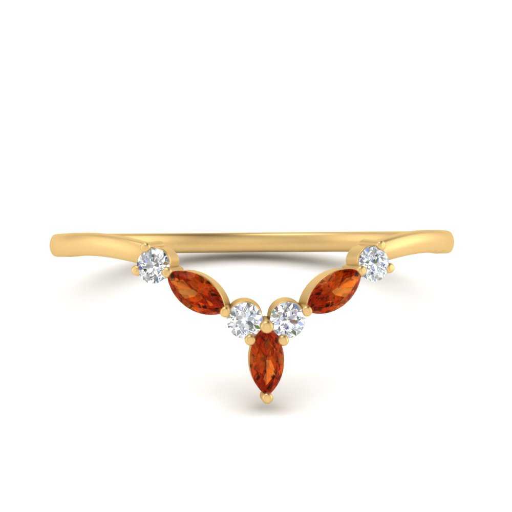 Crown Marquise And Round Band