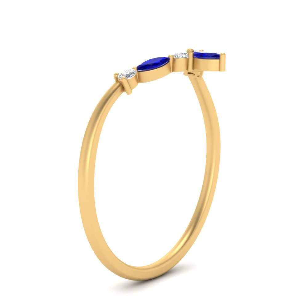 Crown Marquise And Round Band