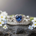 Princess of Wales Sapphire Crown Ring in Sterling Silver | Ring | Wiccan Center