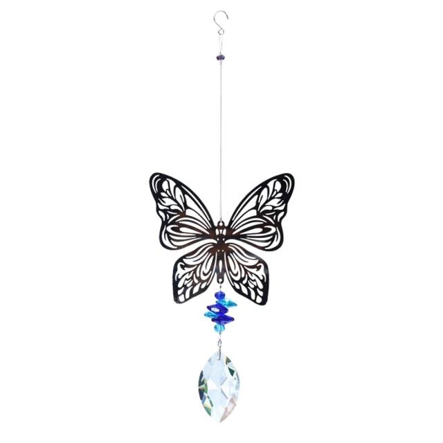 Crystal Garden Sun-catcher Hanging Crystals Prisms Ornament For Window Glass Chandelier Solar Hummingbird Owl Wind Chimes Rainbow Chaser Garden Hanging Curtain Pendant Home Decor Gift Boxed Sun Catcher Gift Idea For Mom Friends Grandma Hummingbird | STDEHDE4532N | Wiccan Center