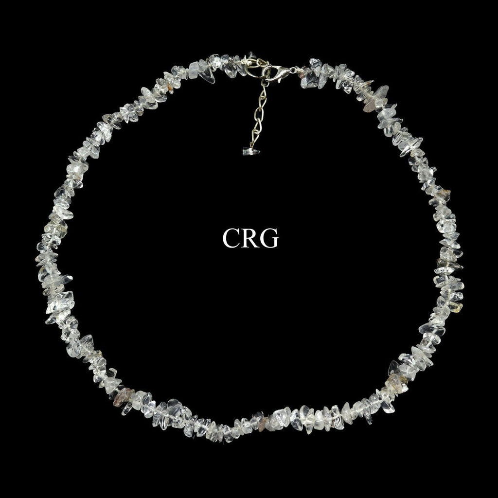 Crystal Quartz Strand Chip Choker Necklace (16 Inches) (4 Pieces)