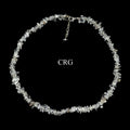 Crystal Quartz Strand Chip Choker Necklace (16 Inches) (4 Pieces)