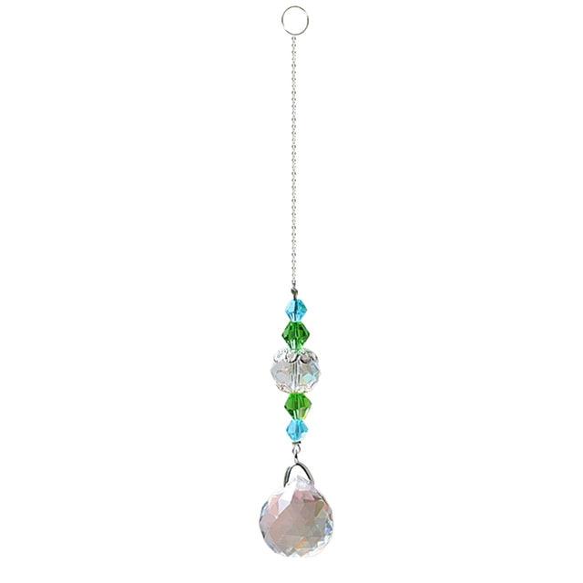 Crystal Wind Chime Star Moon Pendant Sun Plated Crystal Rainbow Sun-catcher Glass Beads Ball Pendant Hanging Prism Drop Sun Catchers For Windows Home Garden Decoration Gift Colorful Beads Hanging Drop for Outdoor Indoor Garden Decor | STDEPQ129L | Wiccan Center