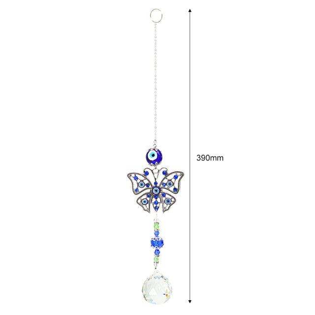 Crystal Wind Chime Star Moon Sun Pendant Indoor Window For Window in Garden Starry Sky Decor Catchers with Crystals Dream Sun Catchers Plated Colorful Beads Hanging Drop for Outdoor Garden Moon Prism | STDEJS92PL2 | Wiccan Center