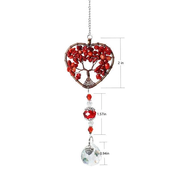 Crystal Wind Chime Star Moon Sun Pendant Indoor Window For Window in Garden Starry Sky Decor Catchers with Crystals Dream Sun Catchers Plated Colorful Beads Hanging Drop for Outdoor Garden Moon Prism | STDEJS92PL2 | Wiccan Center