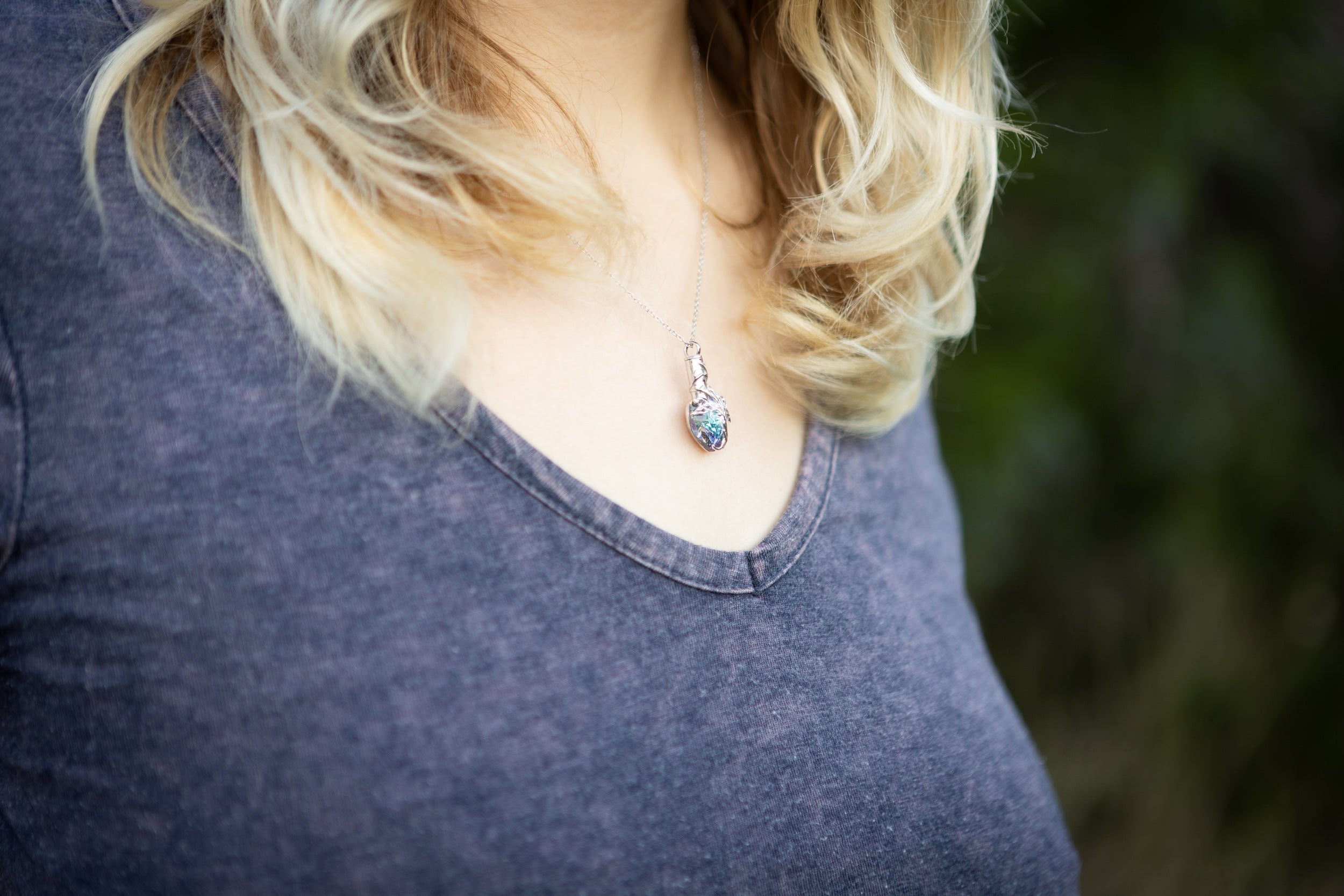 Crystal Cremation Necklace - Tree of Life Keepsake Urn