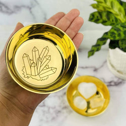 Crystals Brass Offering Bowl | Offering Bowl | Wiccan Center