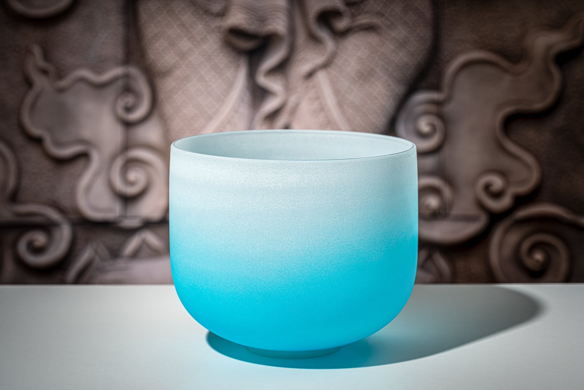 7 Chakra Color Quartz Crystal Singing Bowl Set (8"-14") | 440 Hz Color-Frosted Crystal Singing Bowl Set | Wiccan Center