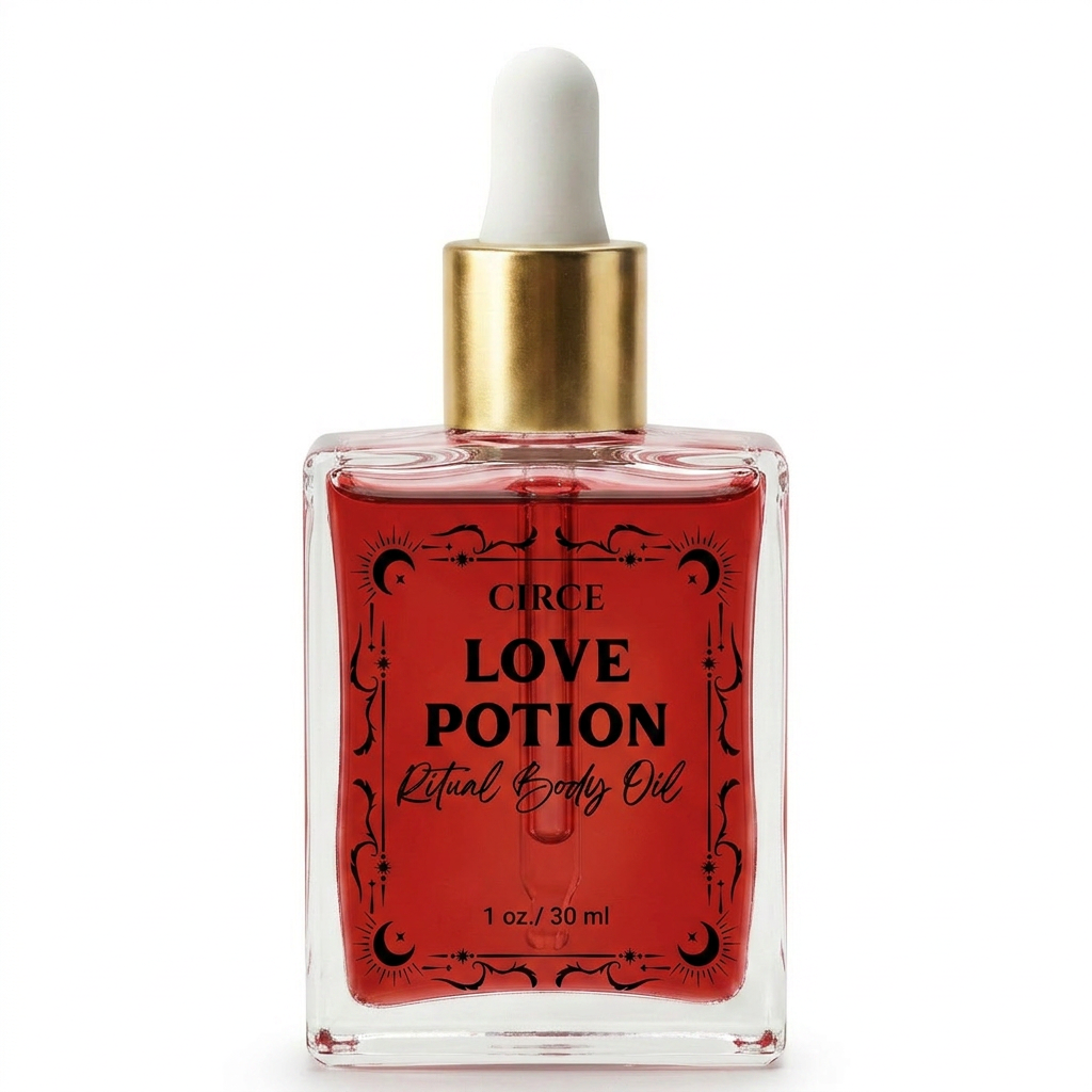 Love Potion Ritual Body Oil — Attraction & Self-Love Oil with Garnet | | Wiccan Center