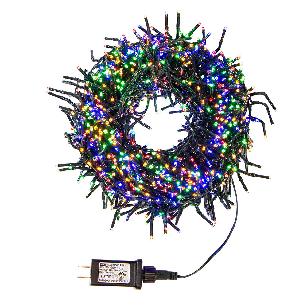 480-Light Fairy Multicolor LED Cluster Garland | Christmas >> Lighting | Wiccan Center