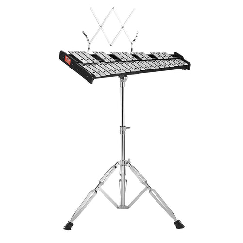 32 Note Glockenspiel Xylophone Bell Kit, Professional Percussion Instrument Set with Mallets, Drum Sticks, Music Stand, Adjustable Stand and Carrying Bag for Students & Adults | Health & Wellness | Wiccan Center