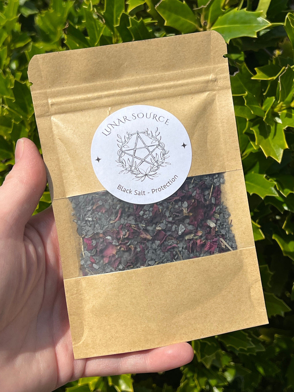 Witches Black Salt Herbal Blend | Spellcasting Ritual Spiritual Fiery Wall of Protection Reversal Altar Spell Tool Pagan Witchcraft New Age | | Wiccan Center