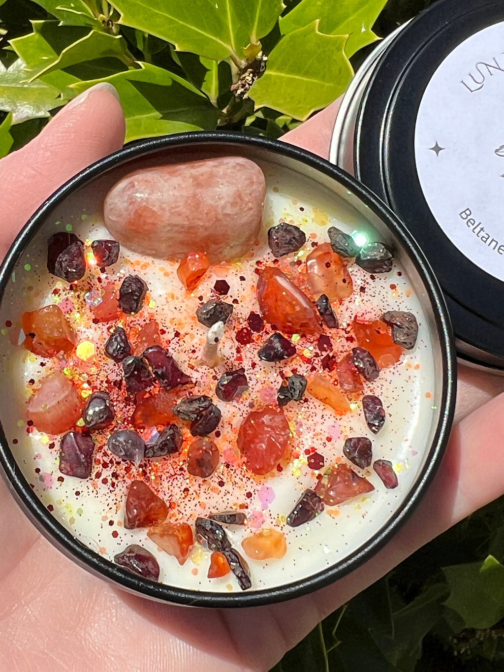Beltane May Day Fire Festival Candle | Herbal Intention Pagan Sabbat Ritual Altar Tool Crystal Stone Scented Soy Gift Celtic Irish Beltaine | | Wiccan Center